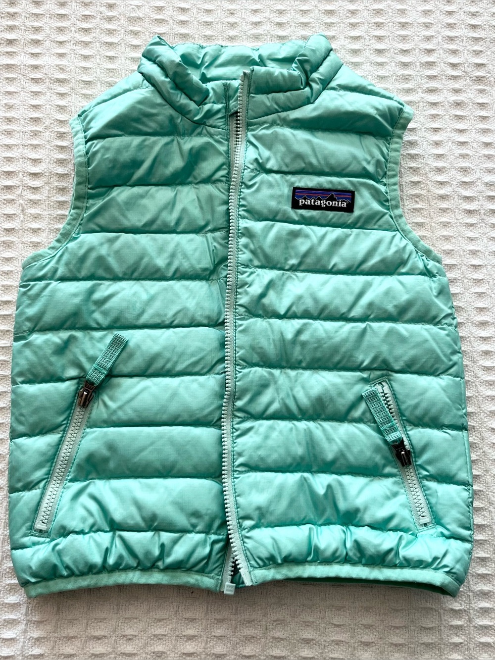 Patagonia Kids Mint Green Puffer Vest 2T